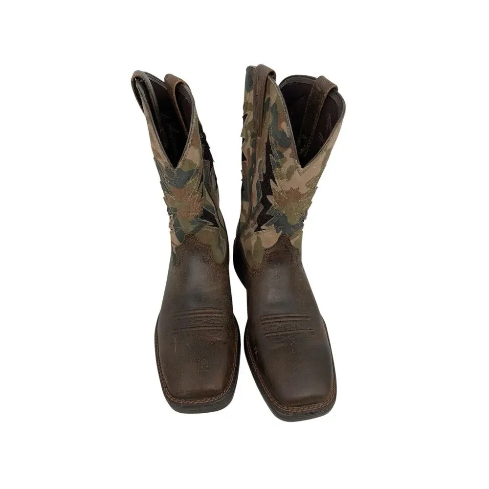 Ariat Ridgeback VentTEK Western Boot Square Toe Brown Men’s Size 10 D